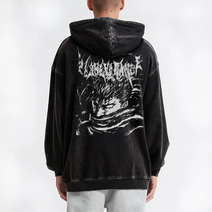 Dark Sword Saga Guts' Wrath V4 Vintage Hoodie