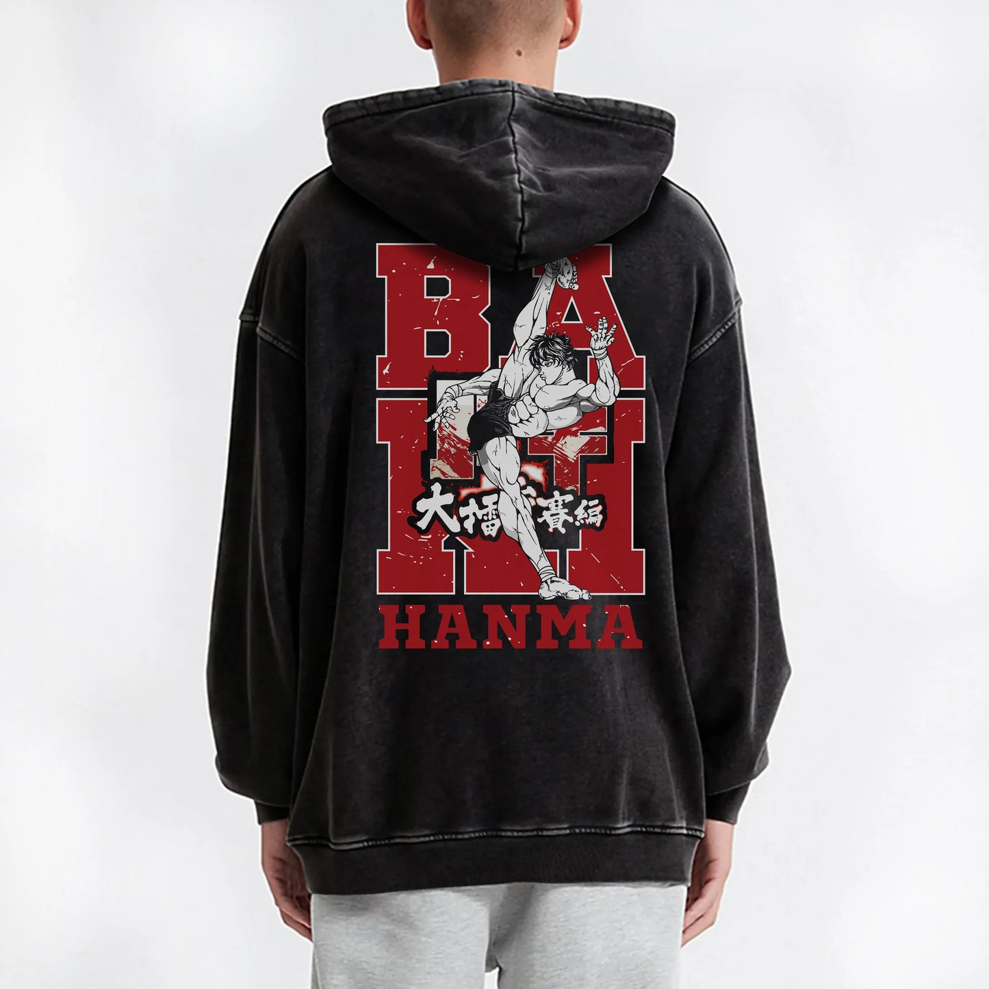 Ultimate Grappler Hanma V9 Vintage Hoodie