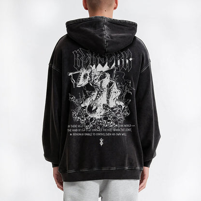 Dark Sword Saga Swordsman V5 Vintage Hoodie