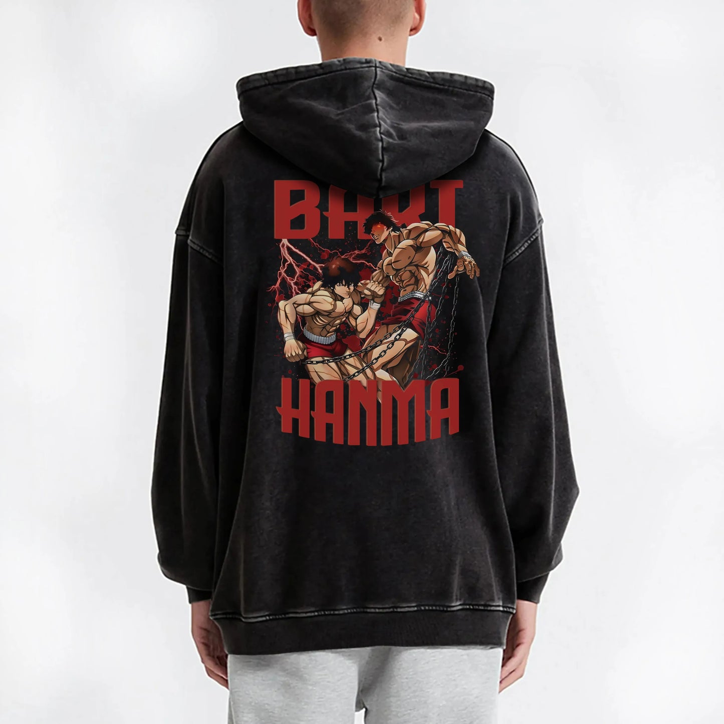 Ultimate Grappler Hanma Vintage Hoodie