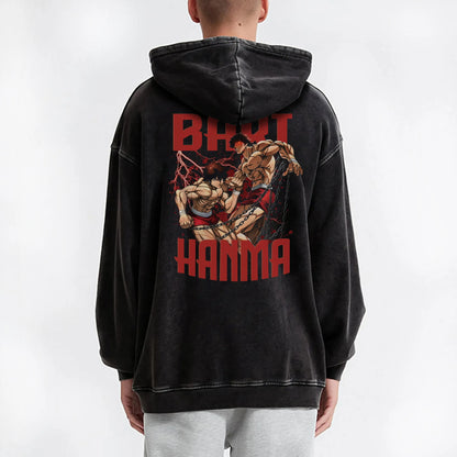 Ultimate Grappler Hanma Vintage Hoodie
