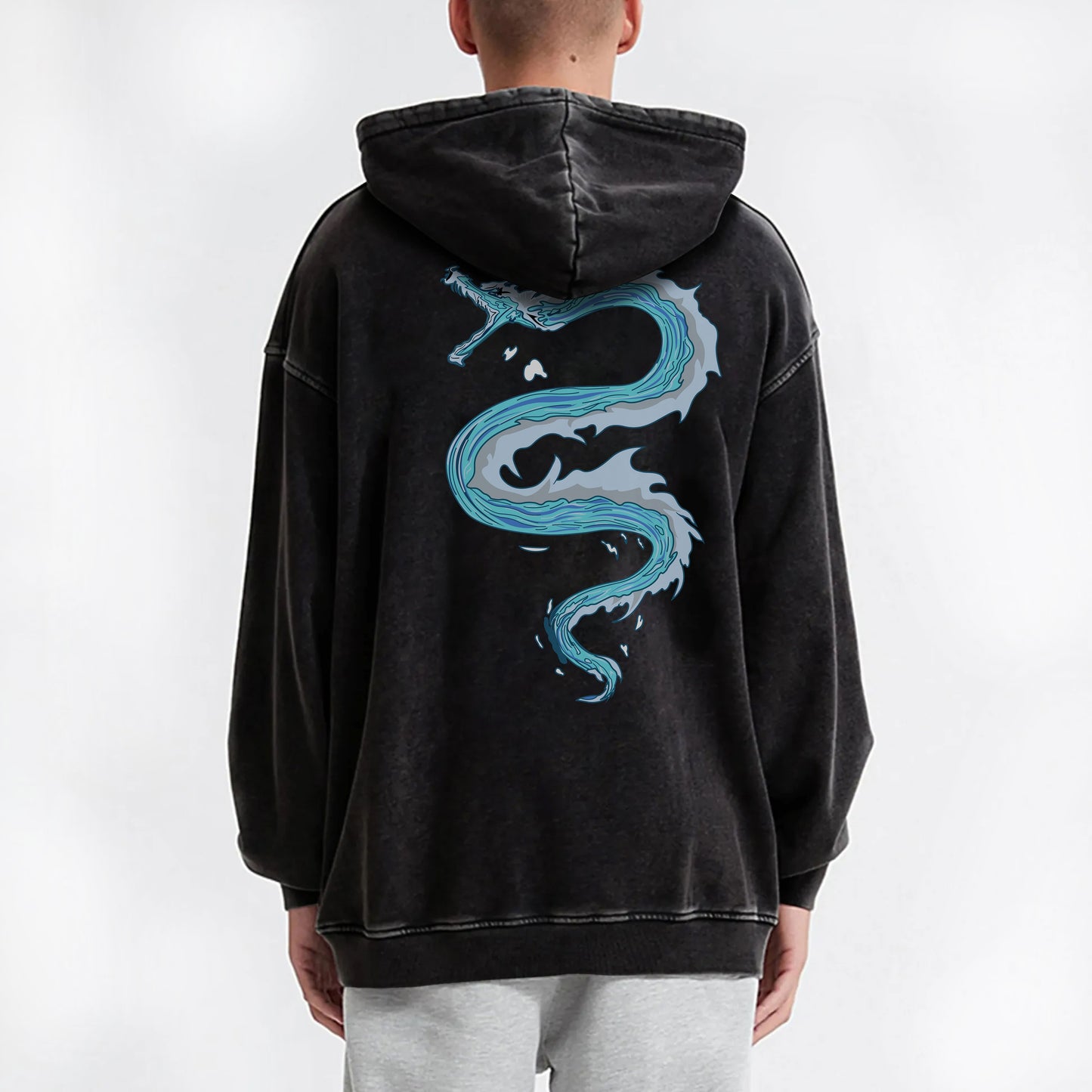 Blade of the Demon Hunters Giyu Tomiyoka Water Dragon Vintage Hoodie