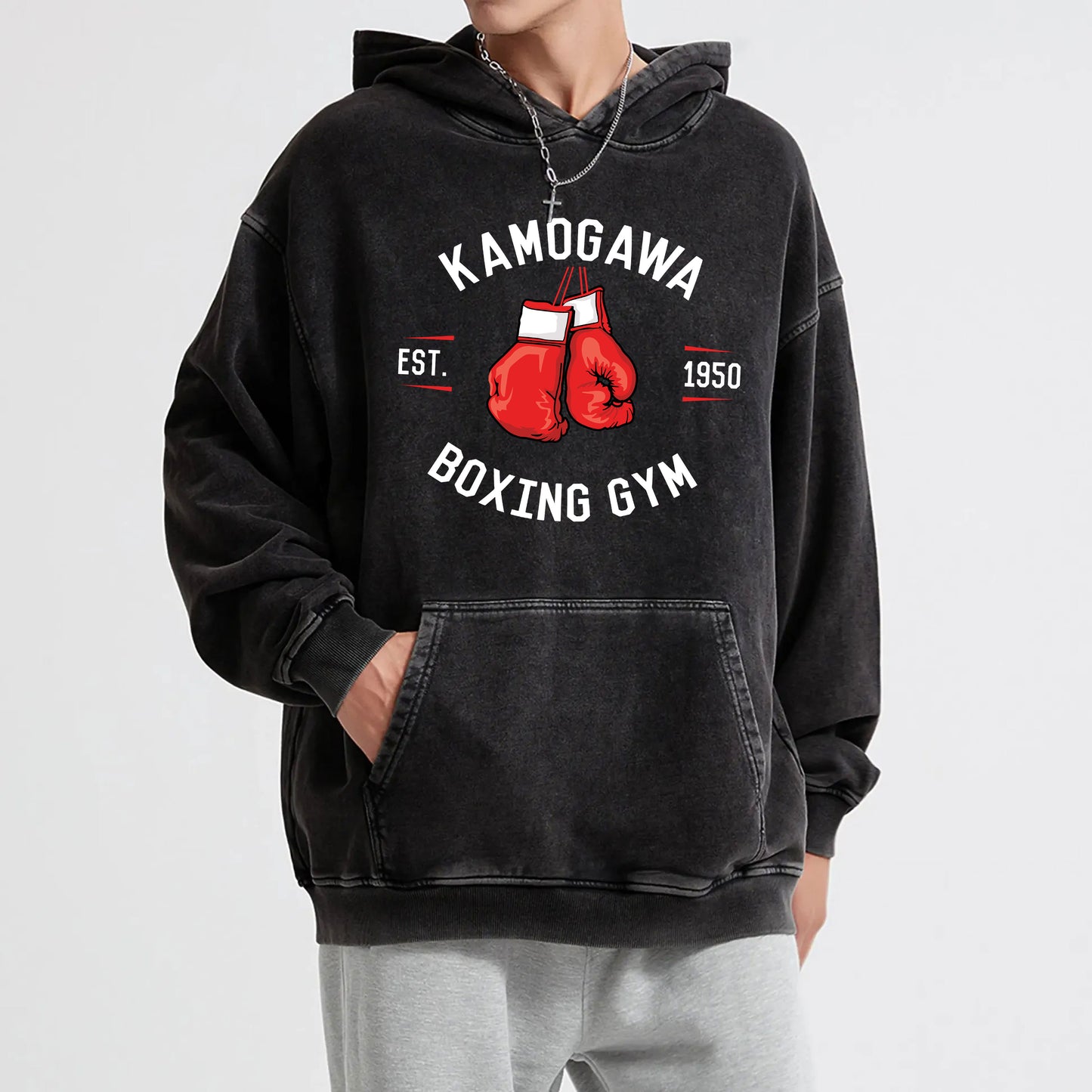 Fighting Spirit Kamogawa Boxing Gym V3 Vintage Hoodie