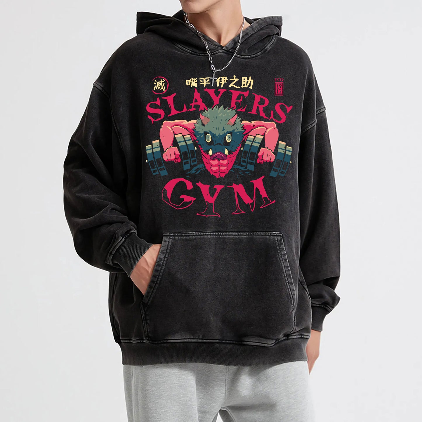 Blade of Demon Hunters's Gym Vintage Hoodie