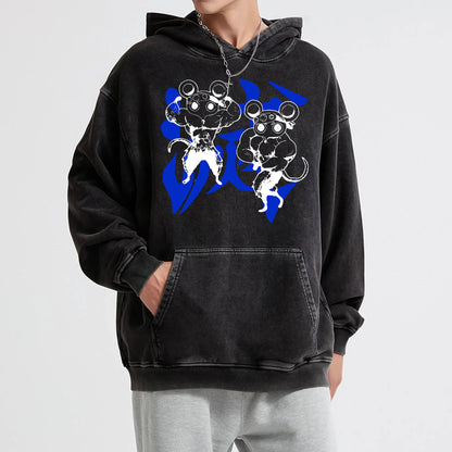 Blade of Demon Hunters Muscle Mice Vintage Hoodie