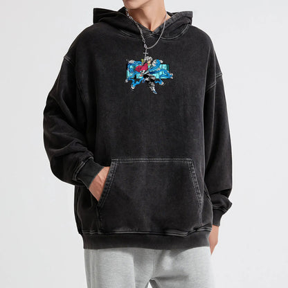 Blade of the Demon Hunters Giyu Tomiyoka Water Dragon Vintage Hoodie