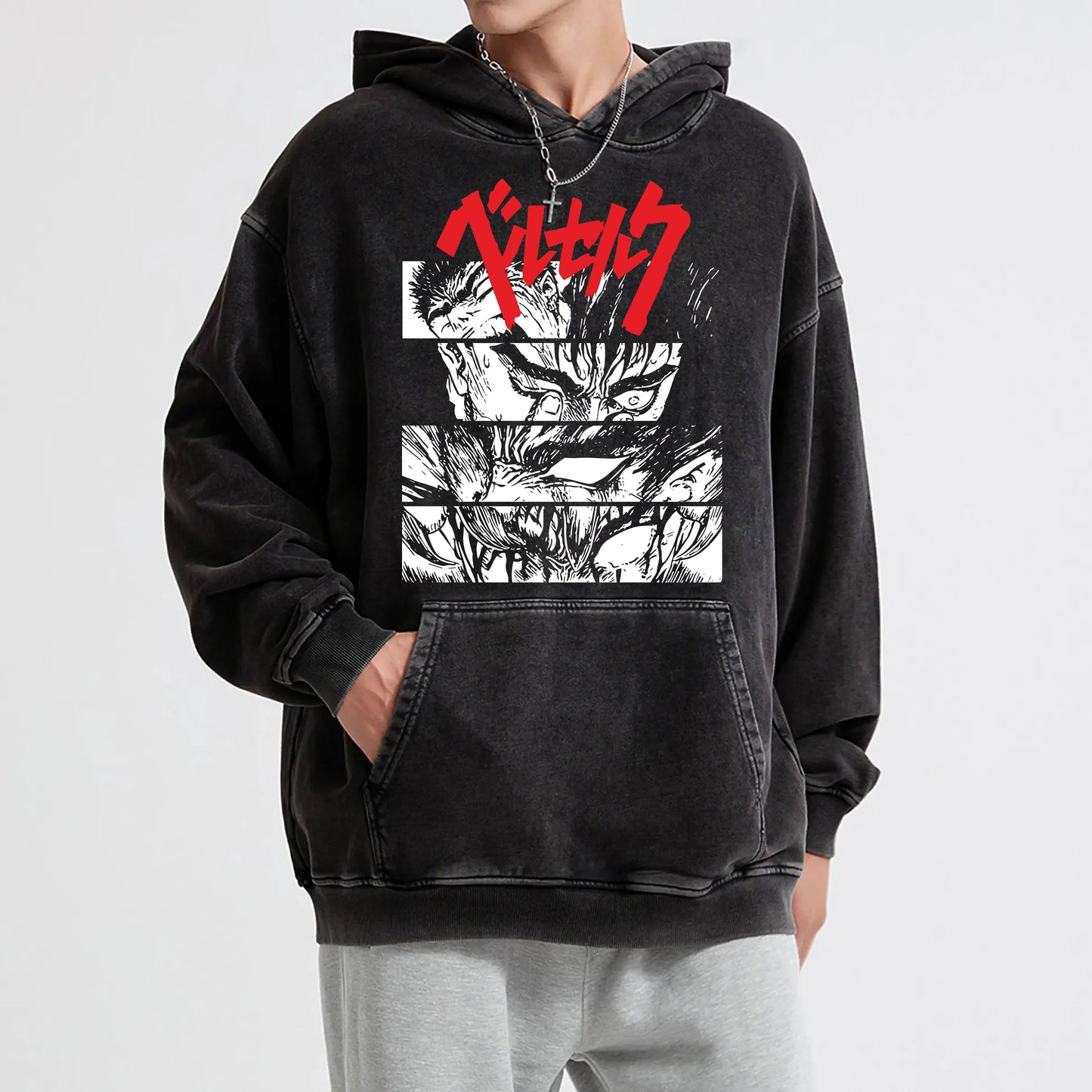 Dark Sword Saga Guts' Wrath Vintage Hoodie