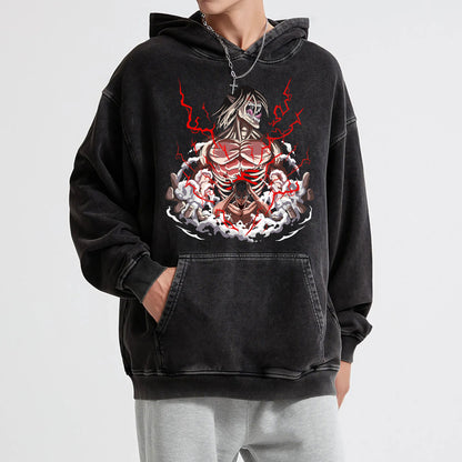 Titan Siege Freedom Fighter Attack Titan V3 Vintage Hoodie