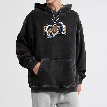 Blade of the Demon Hunters Inosuke Hashibara Vintage Hoodie