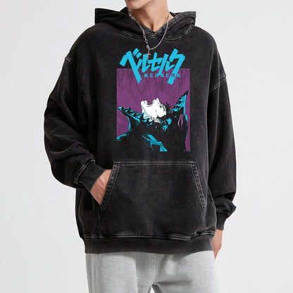 Dark Sword Saga Black Swordsman V8 Vintage Hoodie