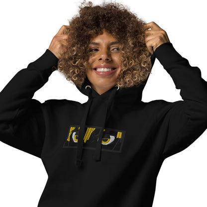 Blade of Demon Hunters Thunder Breather Blackout Hoodie (Embroidered)