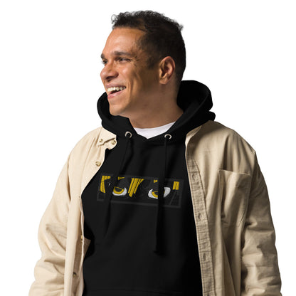 Blade of Demon Hunters Thunder Breather Blackout Hoodie (Embroidered)