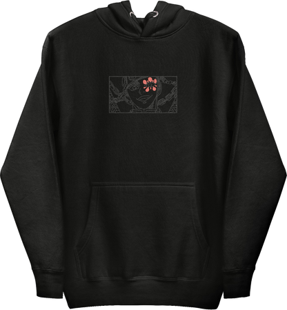 Blade of Demon Hunters - Uzui Tengen Embroidered Blackout Hoodie