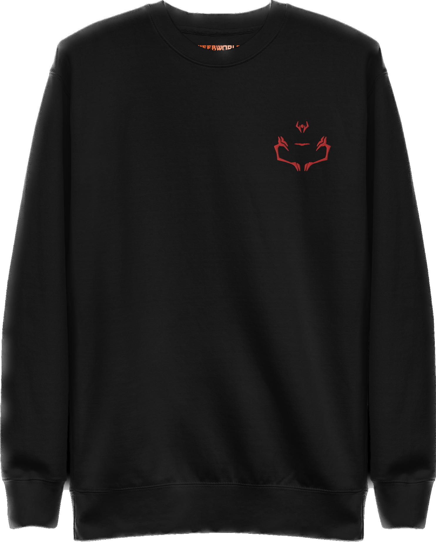 Tokyo Sorcery Sukuna Face Tattoo Embroidered Sweatshirt