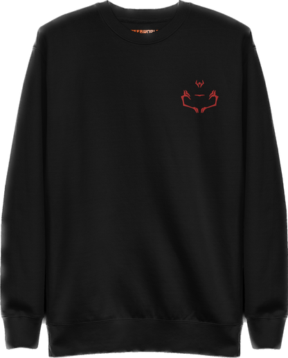Tokyo Sorcery Sukuna Face Tattoo Embroidered Sweatshirt