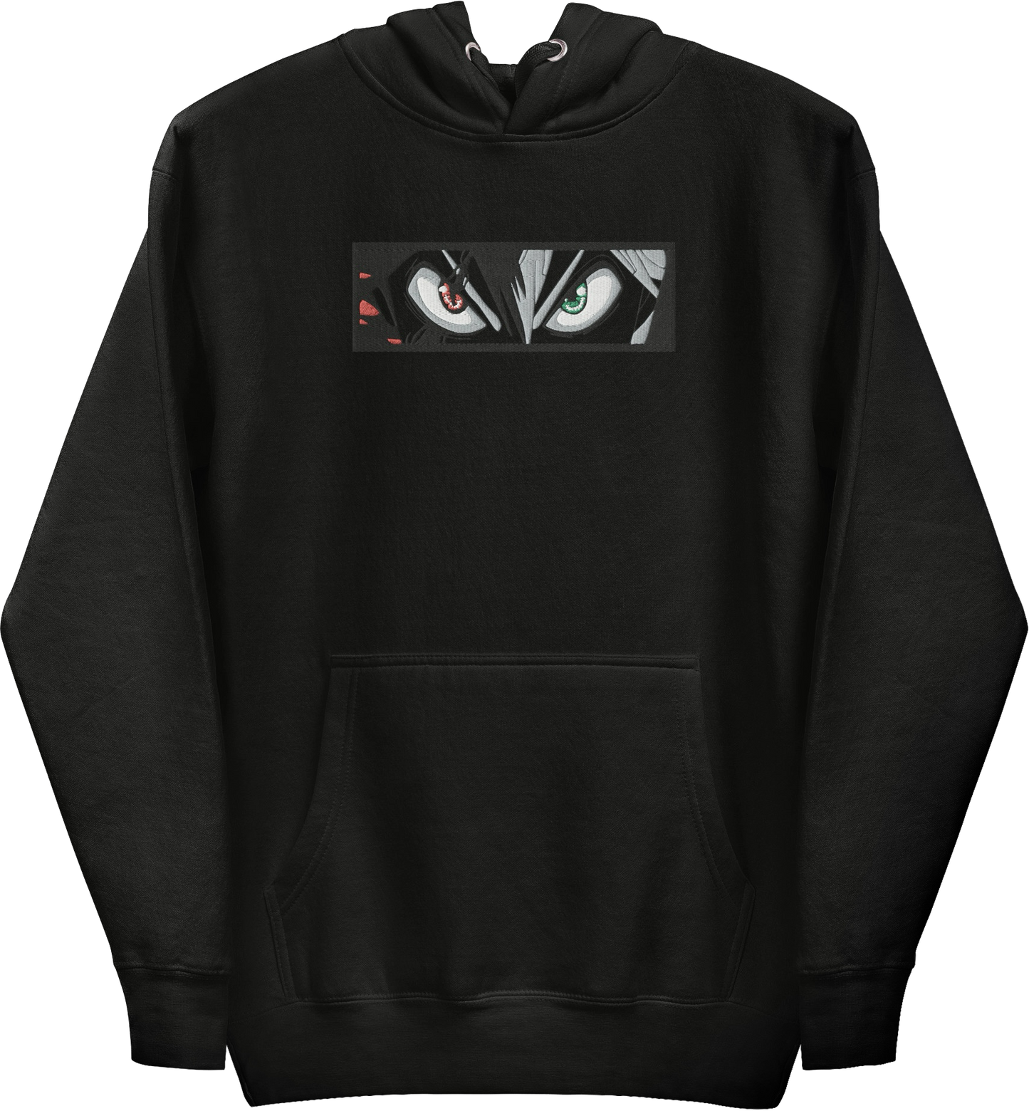 BLACK CLOVER ASTA DEMON TRANSFORMATION BLACKOUT HOODIE (GESTICKT)