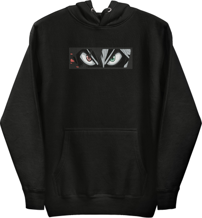 BLACK CLOVER ASTA DEMON TRANSFORMATION BLACKOUT HOODIE (GESTICKT)