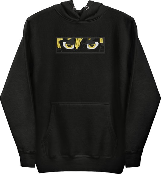 Blade of Demon Hunters Thunder Breather Blackout Hoodie (Embroidered)
